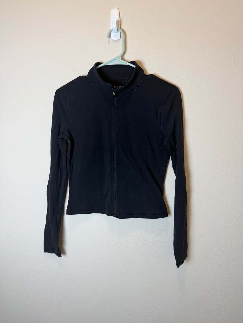 Aritzia Golden Zip Up Jacket Size M Black
